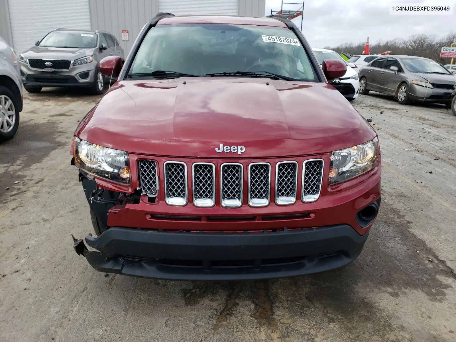 2015 Jeep Compass Latitude VIN: 1C4NJDEBXFD395049 Lot: 45182024