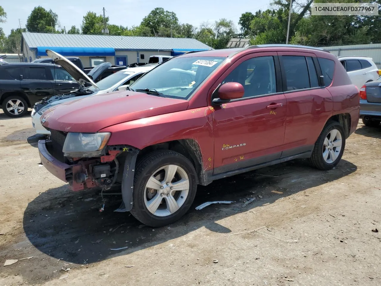 2015 Jeep Compass Latitude VIN: 1C4NJCEA0FD377967 Lot: 64121084