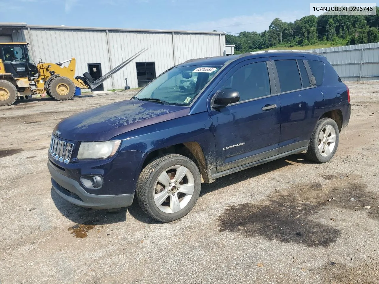 2015 Jeep Compass Sport VIN: 1C4NJCBBXFD296746 Lot: 69485794