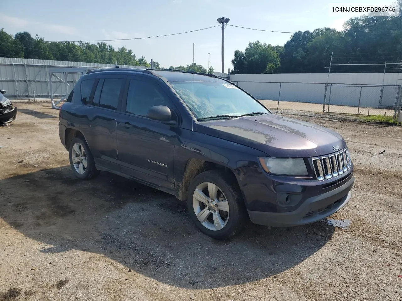 2015 Jeep Compass Sport VIN: 1C4NJCBBXFD296746 Lot: 69485794