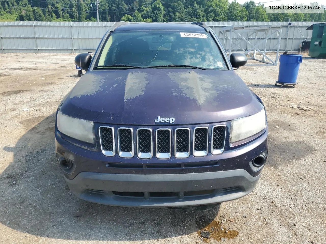 2015 Jeep Compass Sport VIN: 1C4NJCBBXFD296746 Lot: 69485794