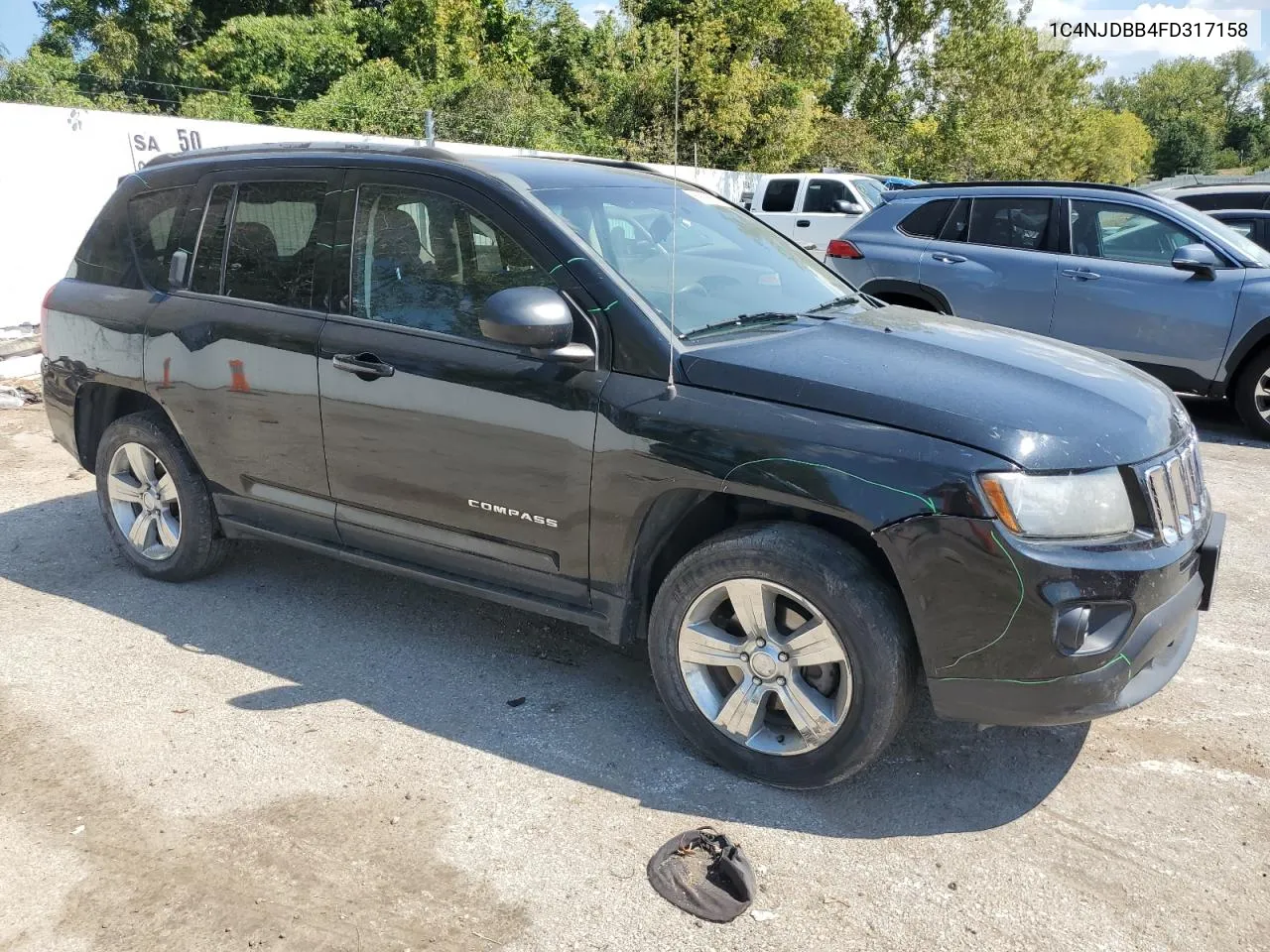 2015 Jeep Compass Sport VIN: 1C4NJDBB4FD317158 Lot: 69976624