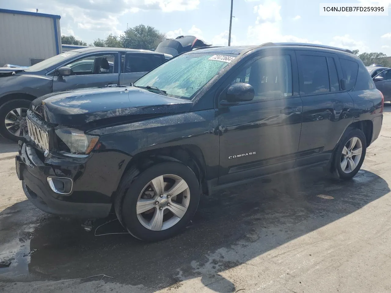 2015 Jeep Compass Latitude VIN: 1C4NJDEB7FD259395 Lot: 72472684