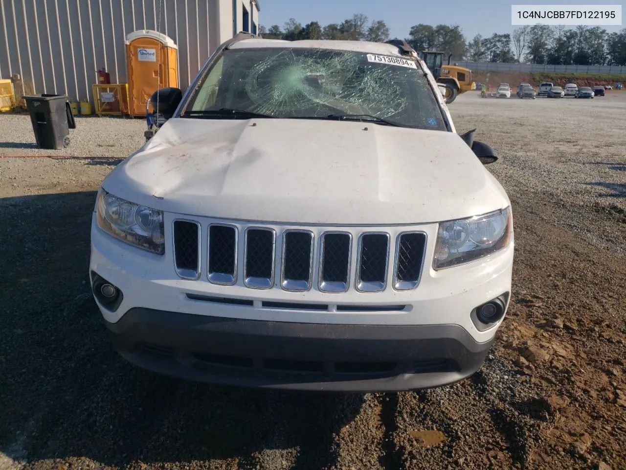 2015 Jeep Compass Sport VIN: 1C4NJCBB7FD122195 Lot: 75130894