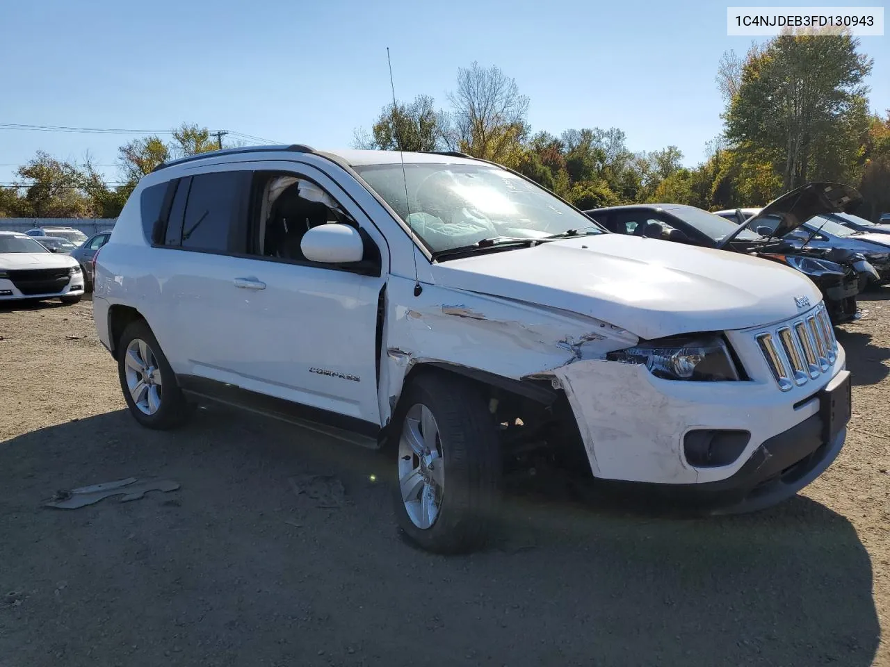 2015 Jeep Compass Latitude VIN: 1C4NJDEB3FD130943 Lot: 75614524