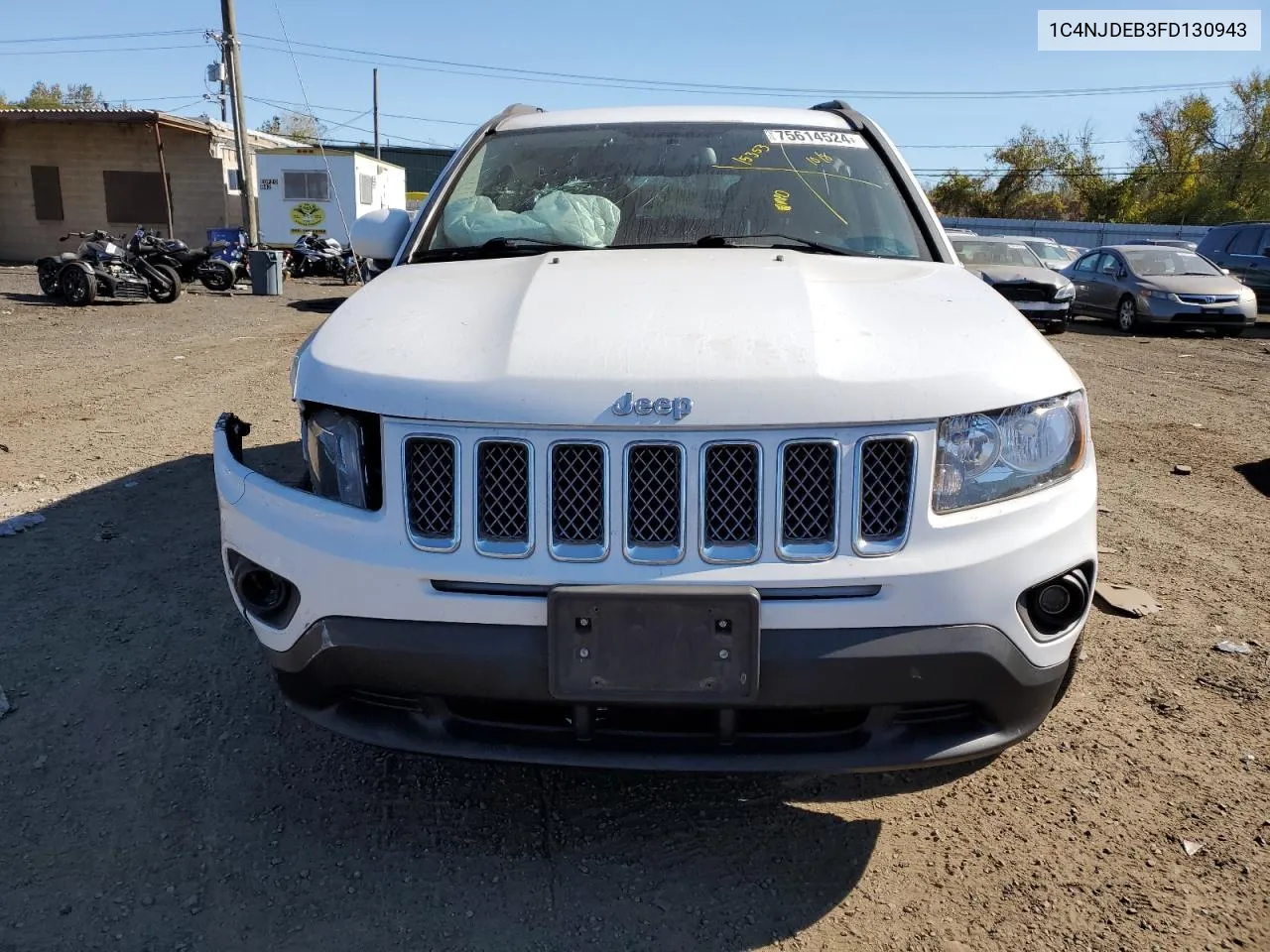 2015 Jeep Compass Latitude VIN: 1C4NJDEB3FD130943 Lot: 75614524