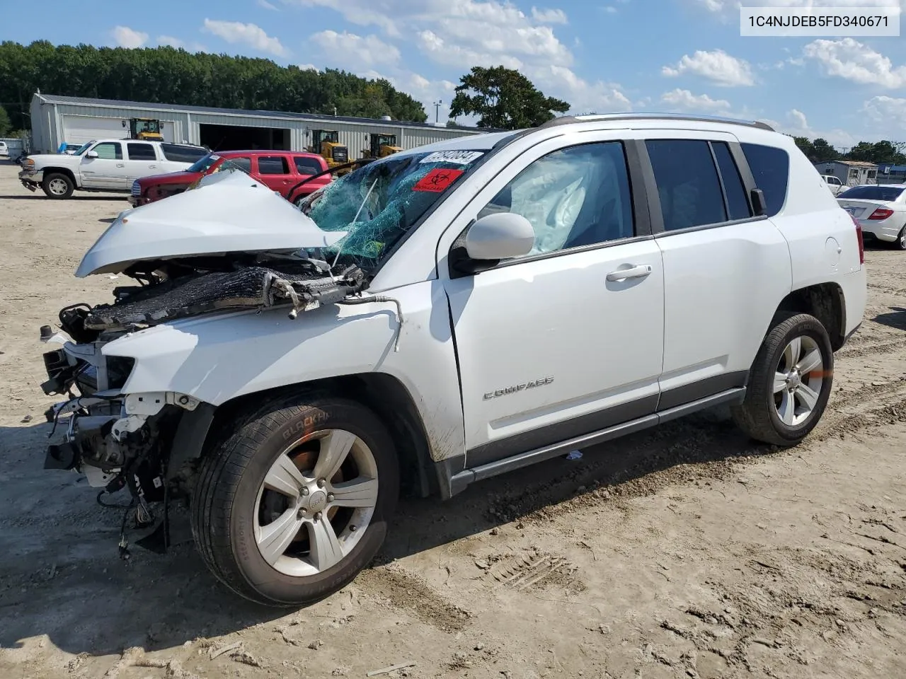 2015 Jeep Compass Latitude VIN: 1C4NJDEB5FD340671 Lot: 76108334