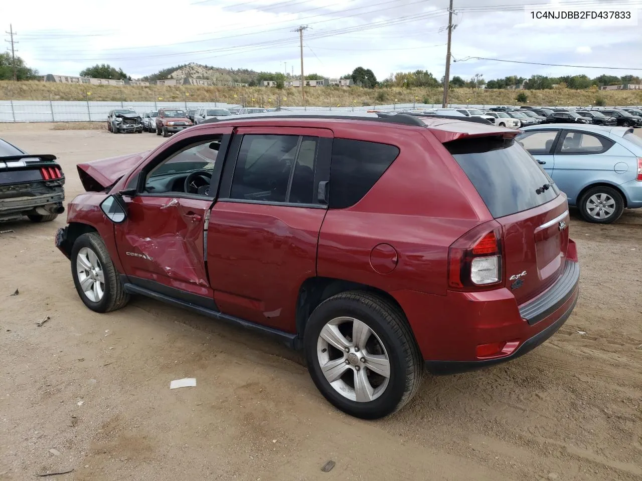 2015 Jeep Compass Sport VIN: 1C4NJDBB2FD437833 Lot: 76204504