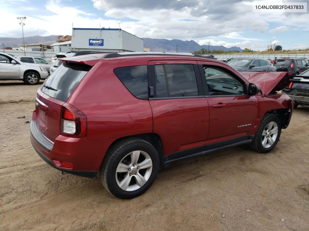 2015 Jeep Compass Sport VIN: 1C4NJDBB2FD437833 Lot: 76204504