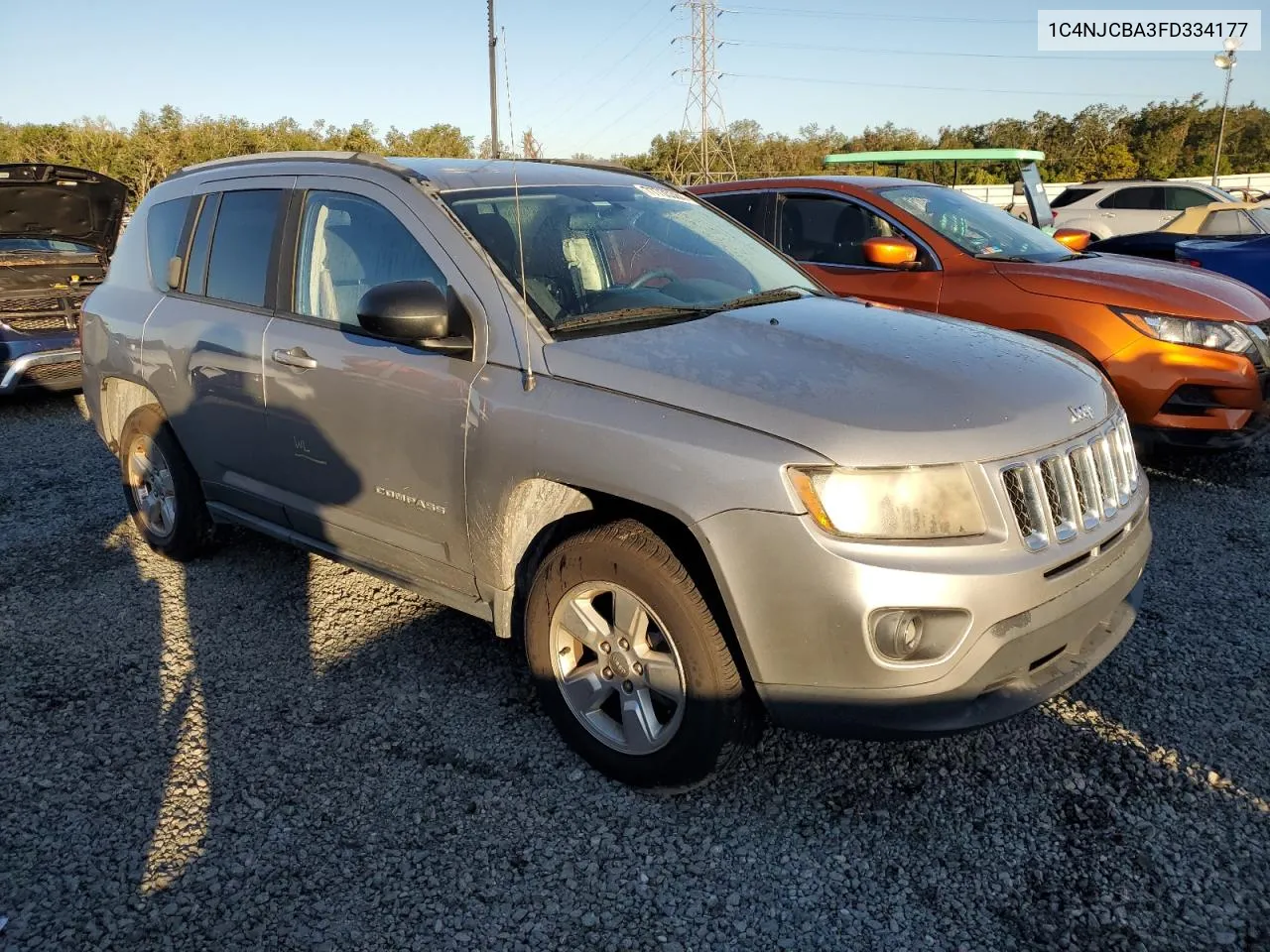 2015 Jeep Compass Sport VIN: 1C4NJCBA3FD334177 Lot: 77735384