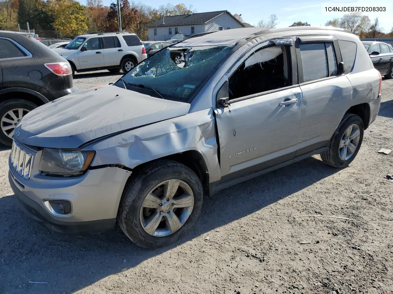 2015 Jeep Compass Latitude VIN: 1C4NJDEB7FD208303 Lot: 78203814