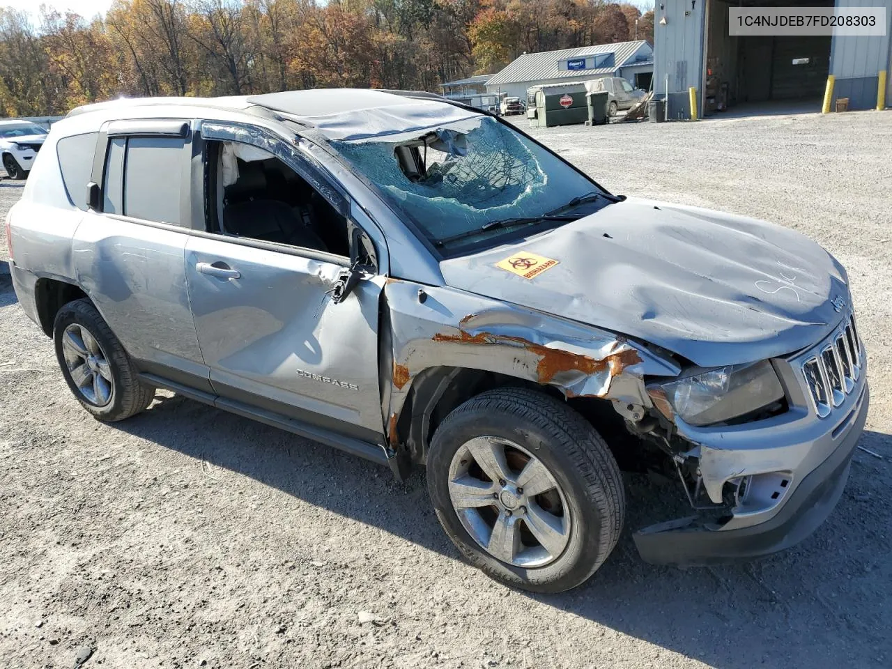 2015 Jeep Compass Latitude VIN: 1C4NJDEB7FD208303 Lot: 78203814