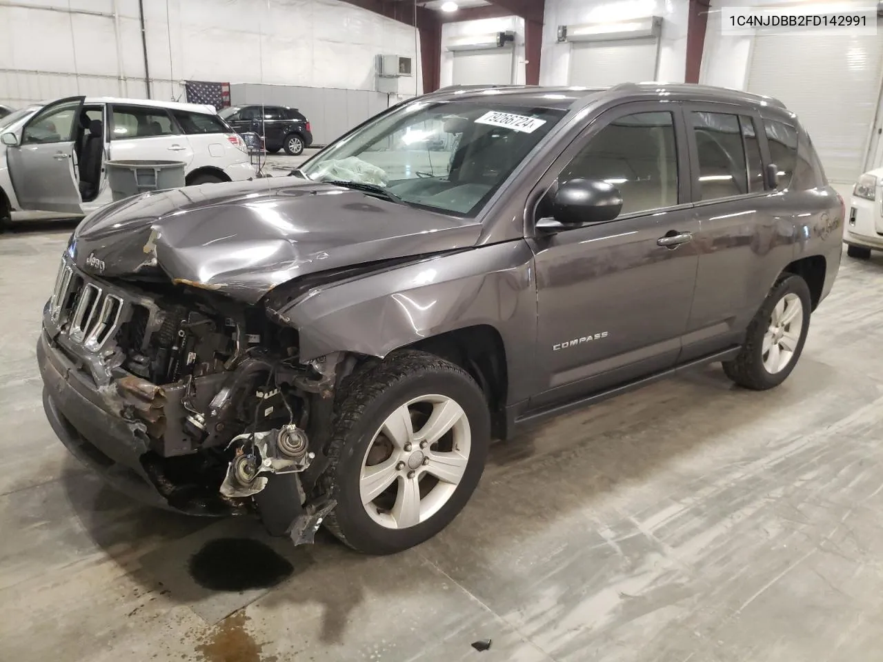 2015 Jeep Compass Sport VIN: 1C4NJDBB2FD142991 Lot: 79266724