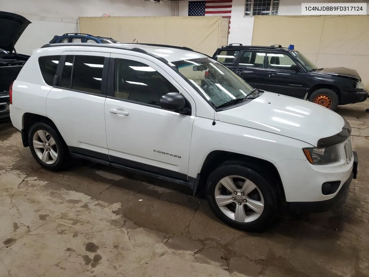 2015 Jeep Compass Sport VIN: 1C4NJDBB9FD317124 Lot: 80033874