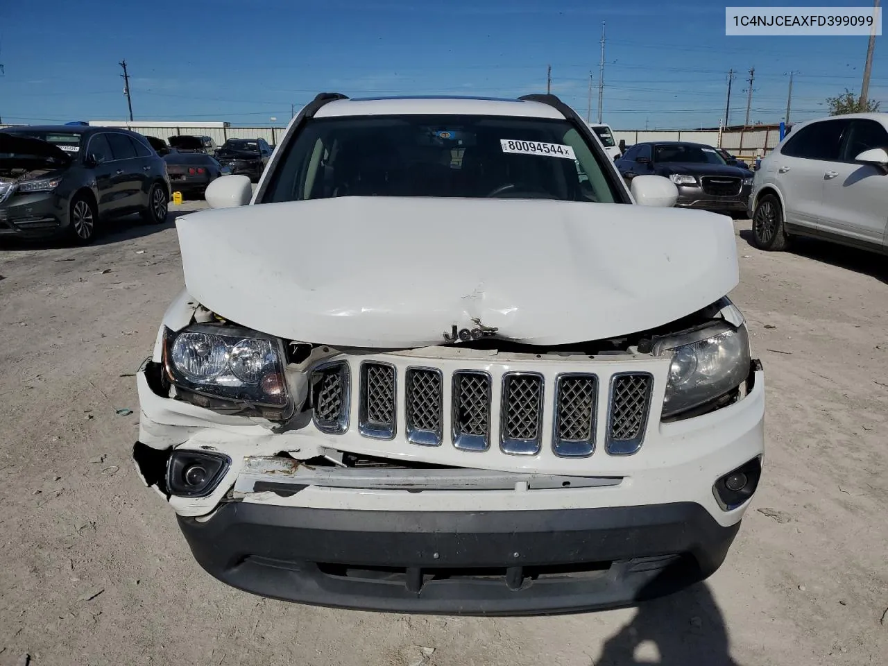 2015 Jeep Compass Latitude VIN: 1C4NJCEAXFD399099 Lot: 80094544