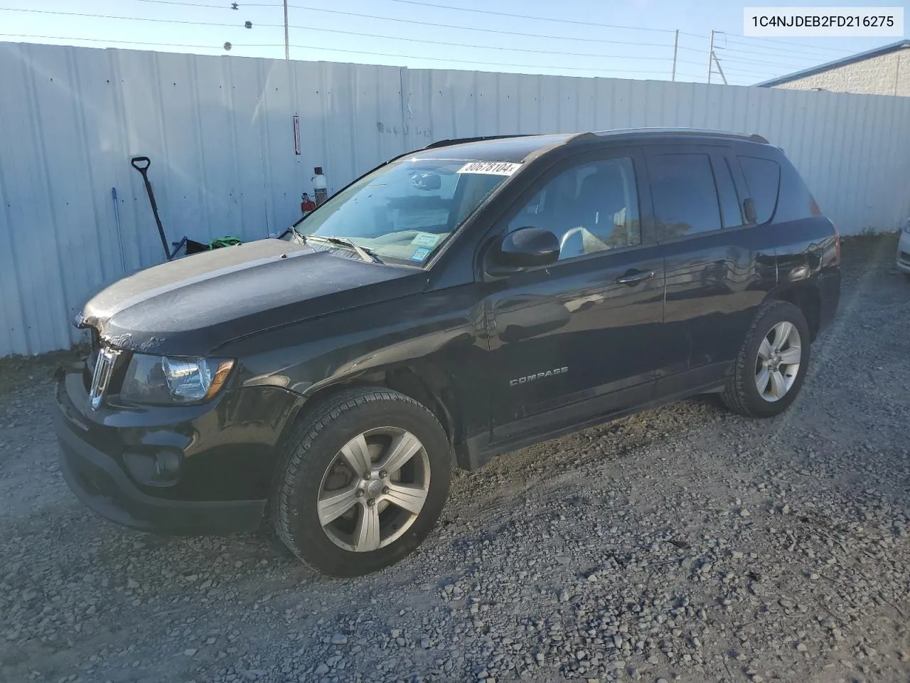 2015 Jeep Compass Latitude VIN: 1C4NJDEB2FD216275 Lot: 80678104