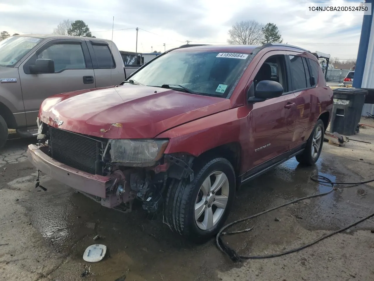 2016 Jeep Compass Sport VIN: 1C4NJCBA2GD524750 Lot: 41899884