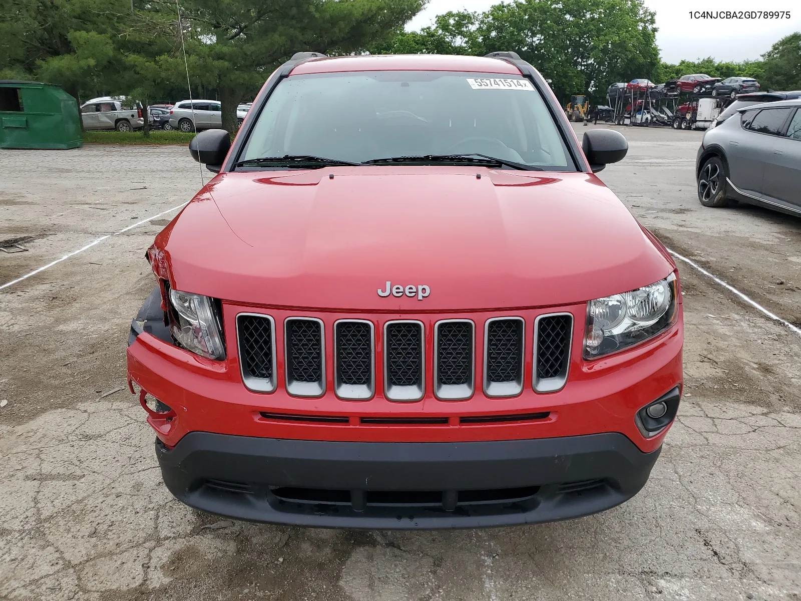 2016 Jeep Compass Sport VIN: 1C4NJCBA2GD789975 Lot: 55741514