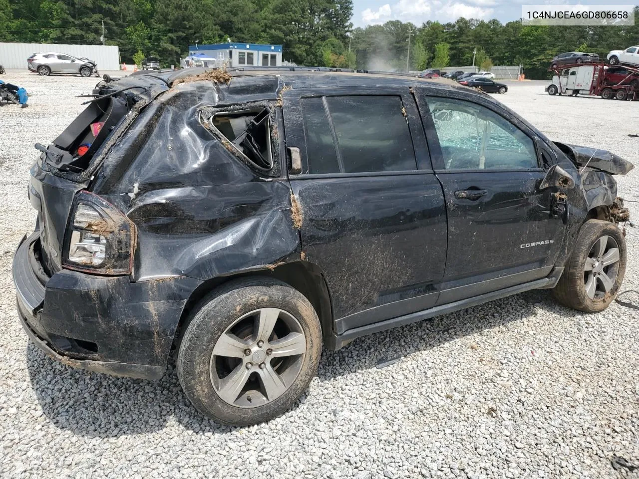 2016 Jeep Compass Latitude VIN: 1C4NJCEA6GD806658 Lot: 55742614