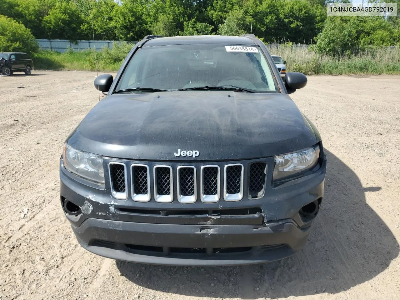 2016 Jeep Compass Sport VIN: 1C4NJCBA4GD792019 Lot: 56638814