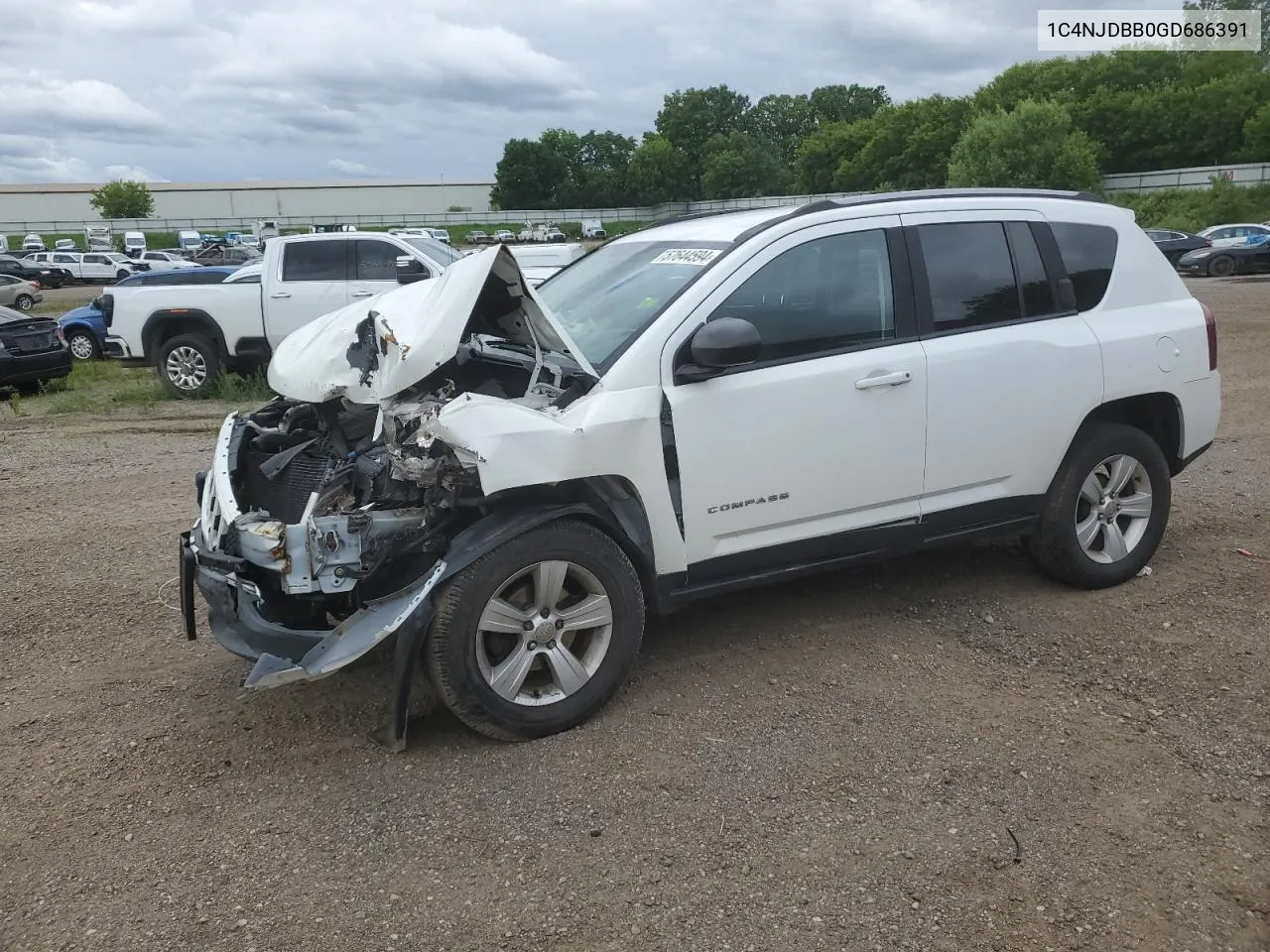 1C4NJDBB0GD686391 2016 Jeep Compass Sport