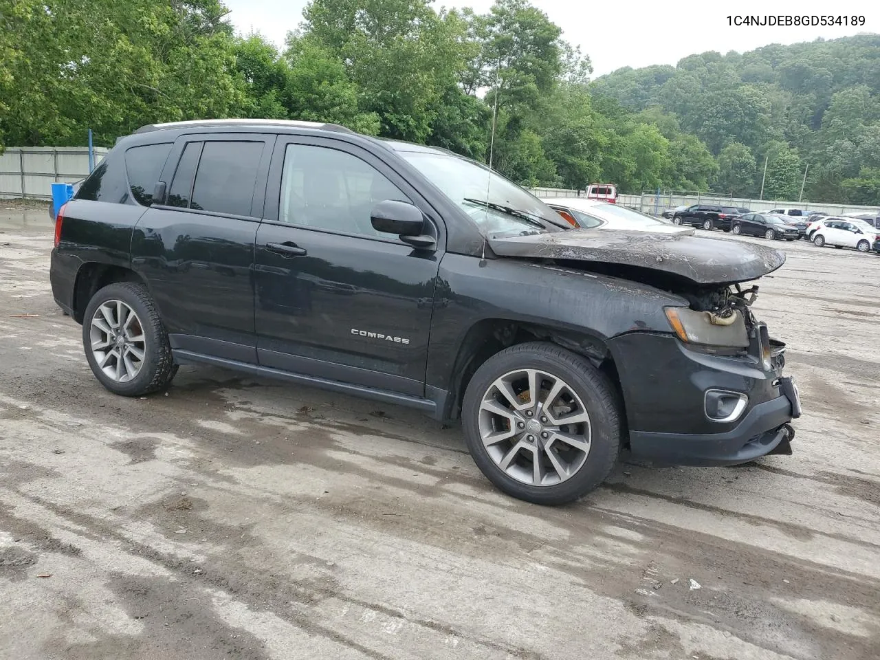 2016 Jeep Compass Latitude VIN: 1C4NJDEB8GD534189 Lot: 57779453