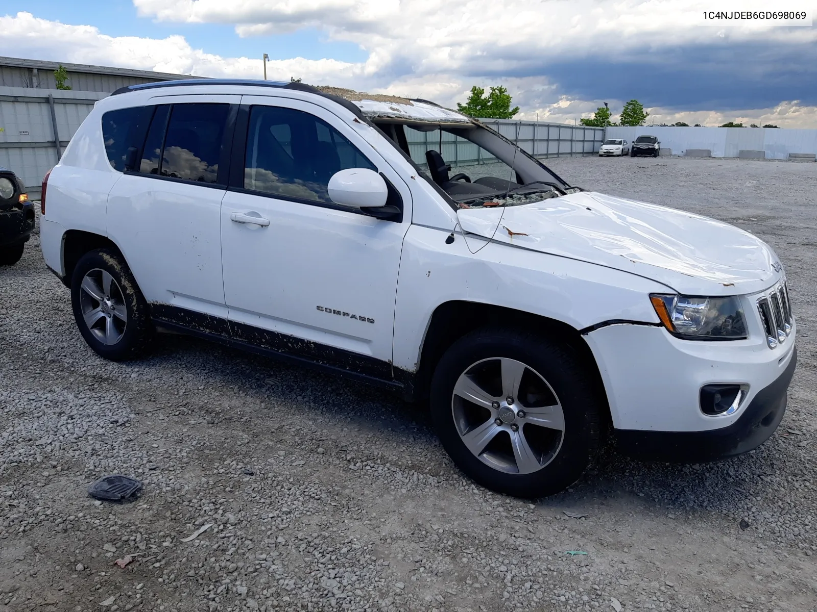 2016 Jeep Compass Latitude VIN: 1C4NJDEB6GD698069 Lot: 58008714