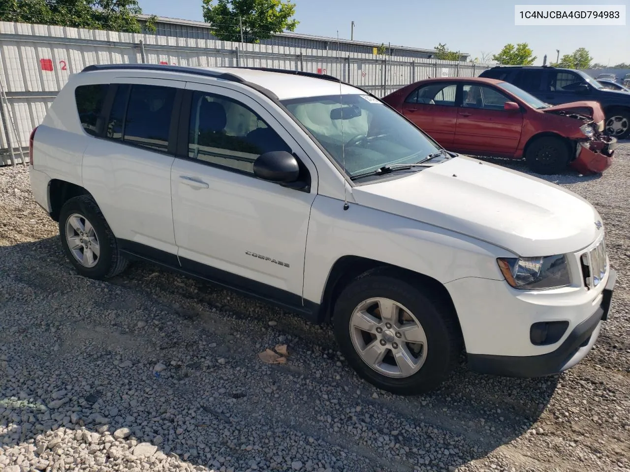 2016 Jeep Compass Sport VIN: 1C4NJCBA4GD794983 Lot: 58424964