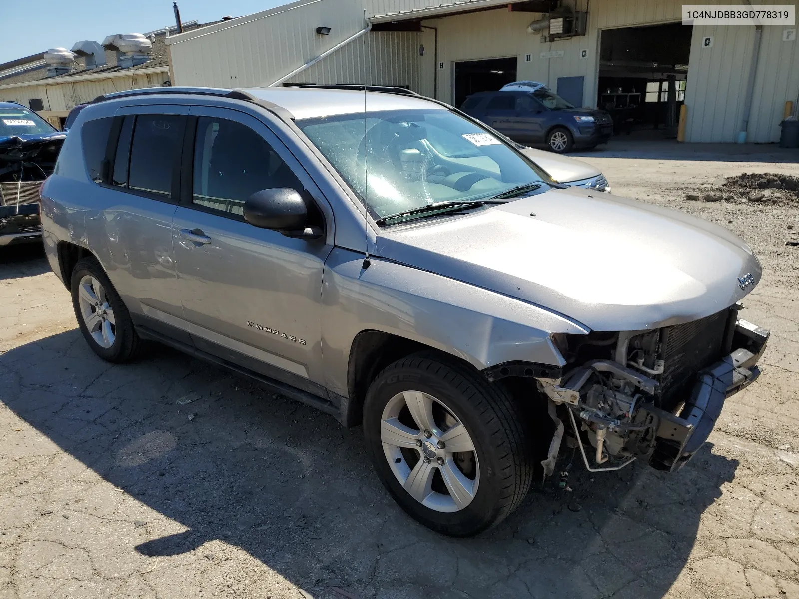 2016 Jeep Compass Sport VIN: 1C4NJDBB3GD778319 Lot: 58779784