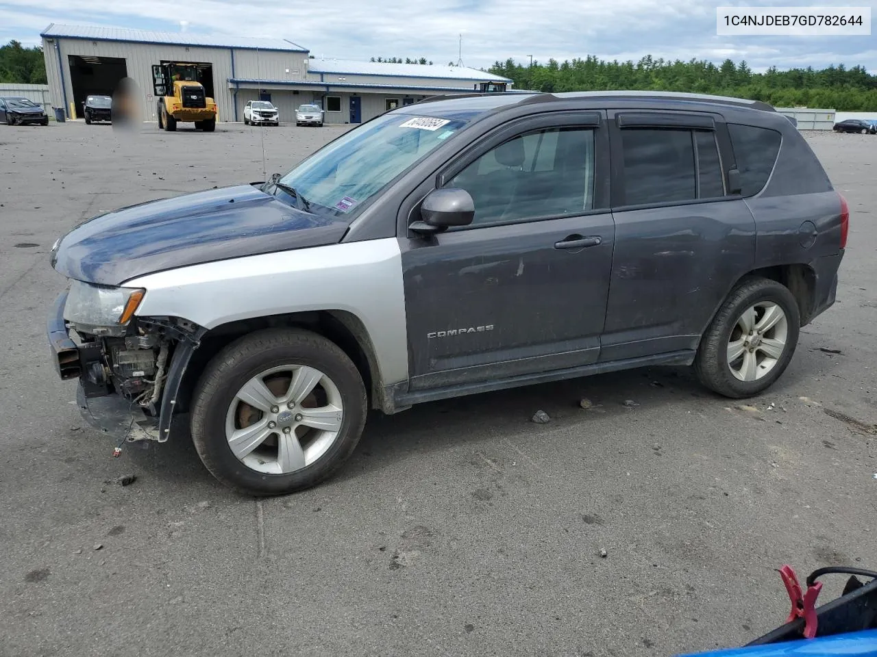 2016 Jeep Compass Latitude VIN: 1C4NJDEB7GD782644 Lot: 60480664