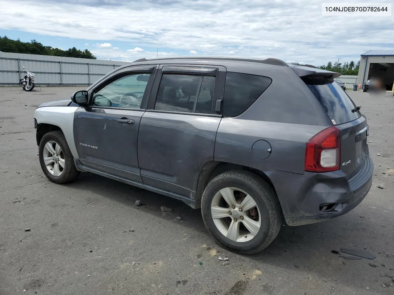 2016 Jeep Compass Latitude VIN: 1C4NJDEB7GD782644 Lot: 60480664