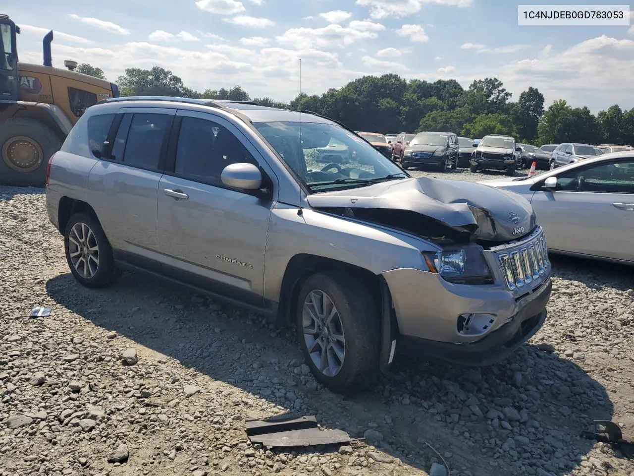 2016 Jeep Compass Latitude VIN: 1C4NJDEB0GD783053 Lot: 61160024