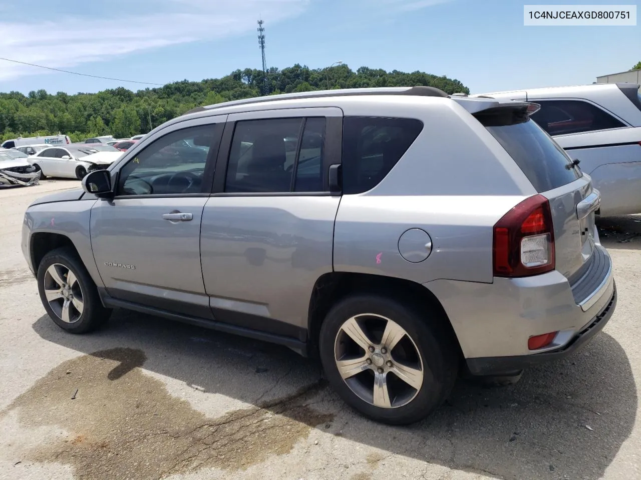 2016 Jeep Compass Latitude VIN: 1C4NJCEAXGD800751 Lot: 61329654