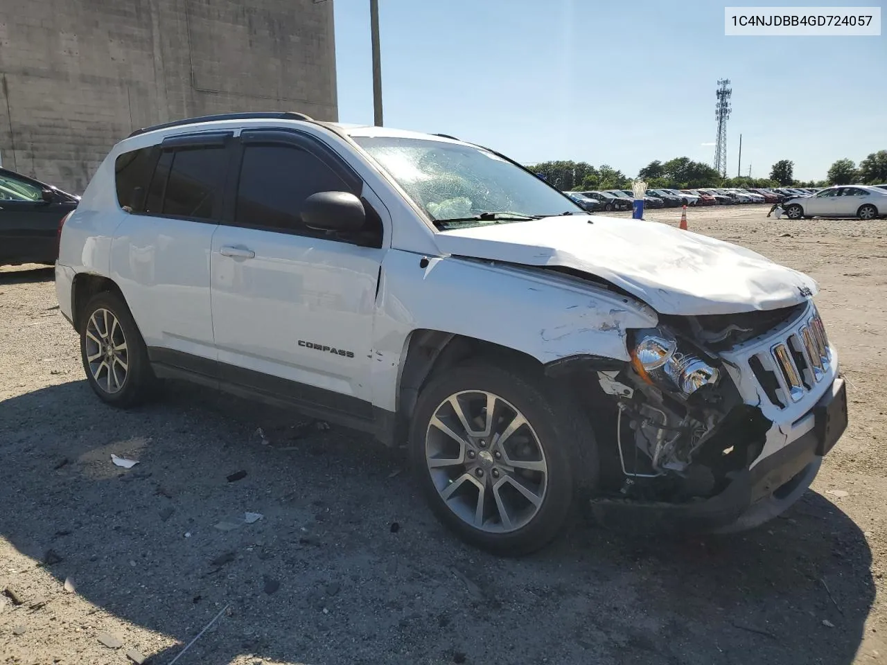 2016 Jeep Compass Sport VIN: 1C4NJDBB4GD724057 Lot: 61378684