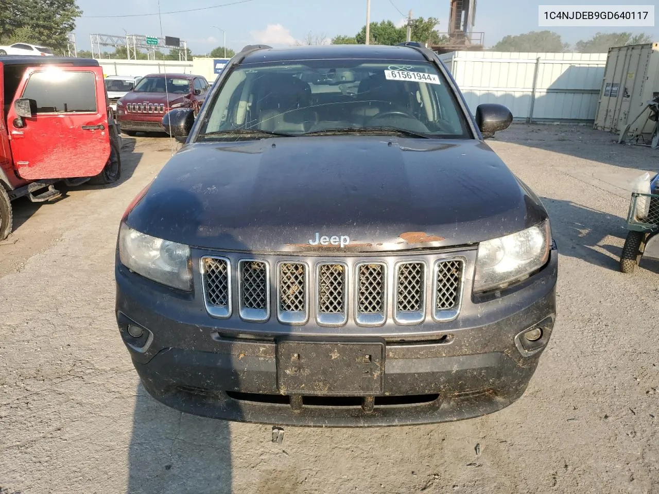 2016 Jeep Compass Latitude VIN: 1C4NJDEB9GD640117 Lot: 61561944