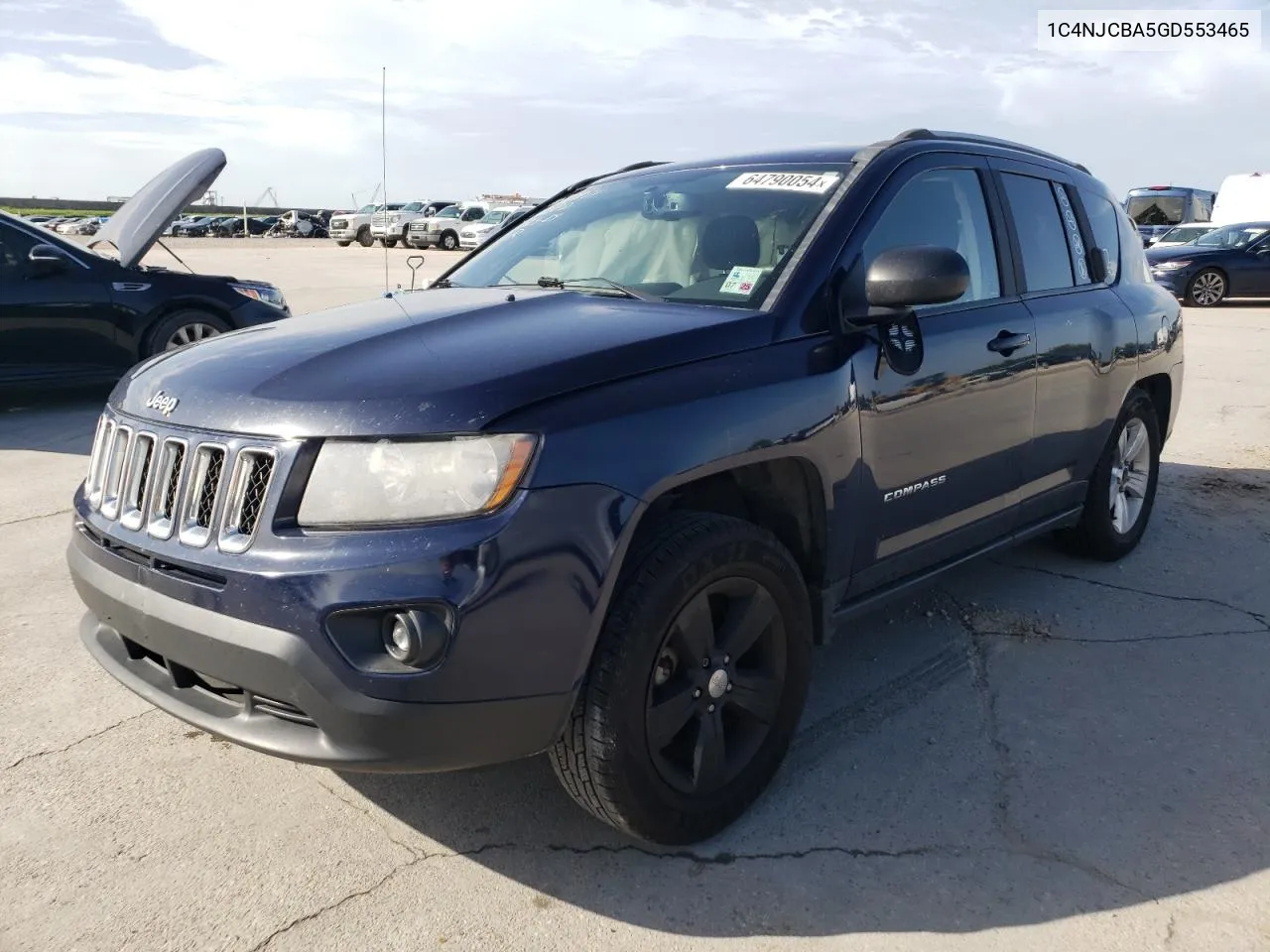 2016 Jeep Compass Sport VIN: 1C4NJCBA5GD553465 Lot: 64790054