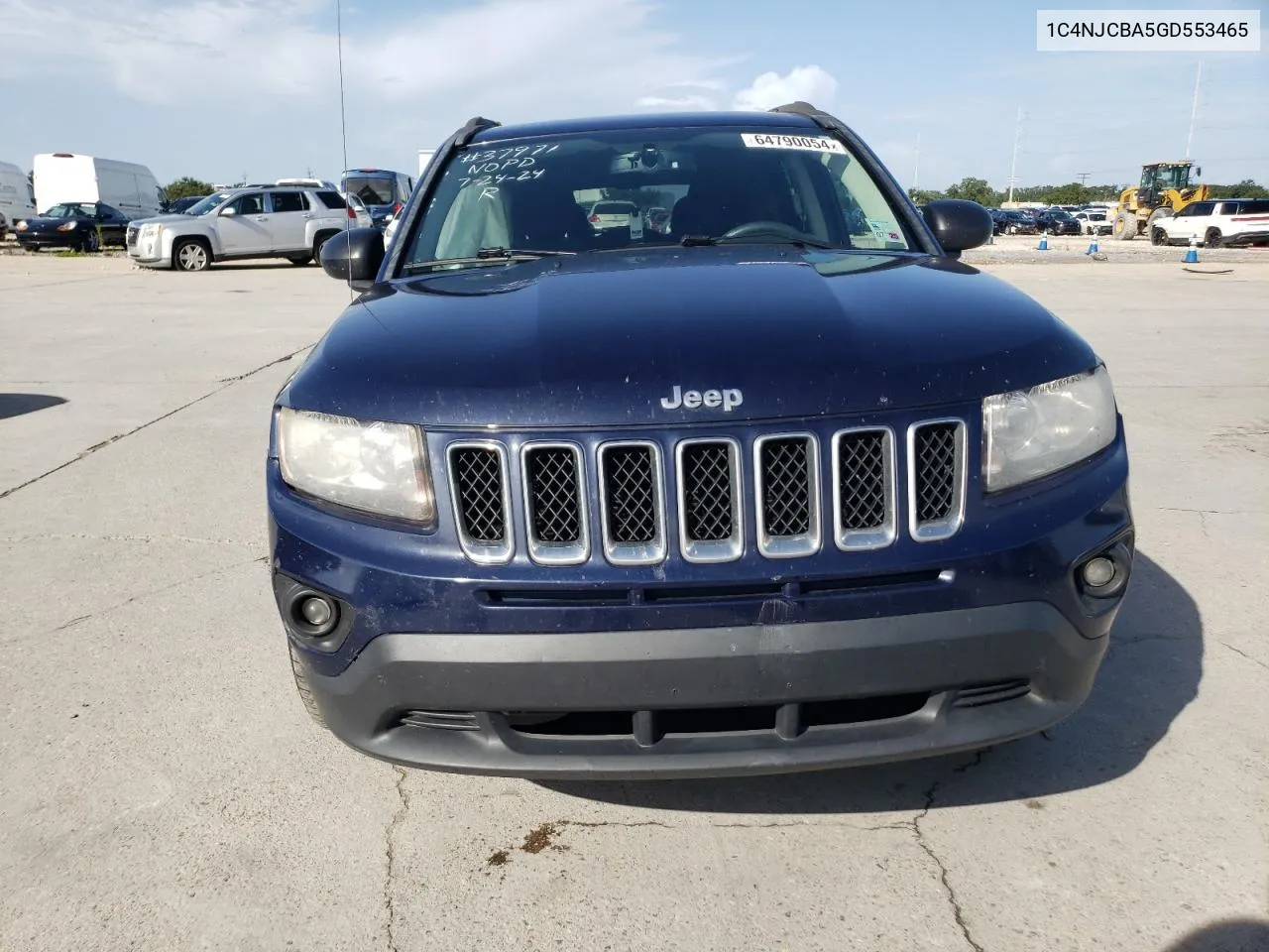 2016 Jeep Compass Sport VIN: 1C4NJCBA5GD553465 Lot: 64790054