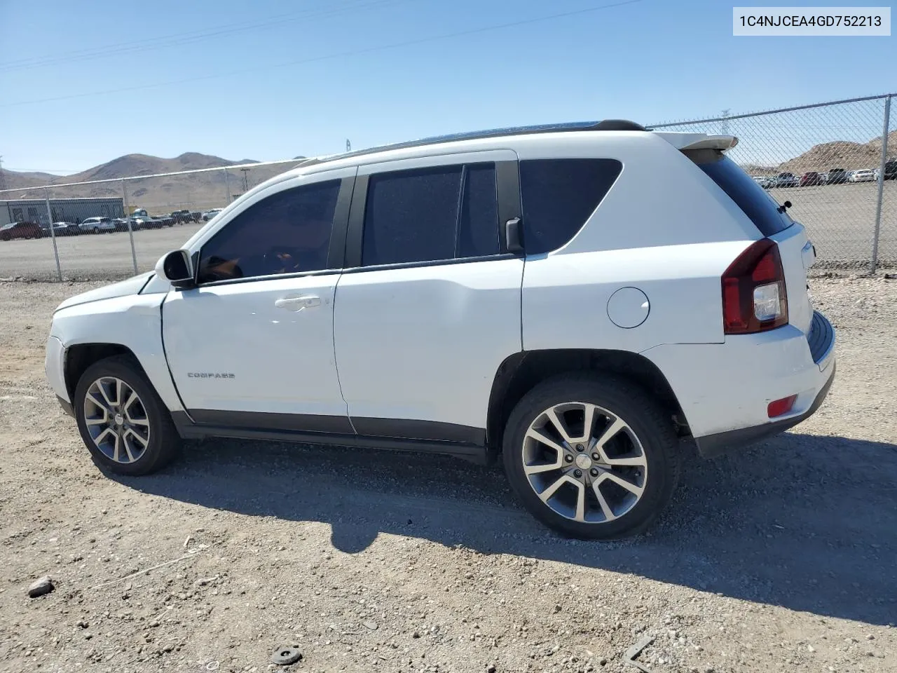 2016 Jeep Compass Latitude VIN: 1C4NJCEA4GD752213 Lot: 64816964