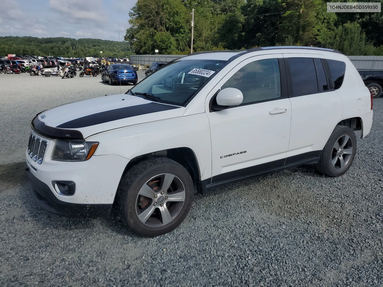 2016 Jeep Compass Latitude VIN: 1C4NJDEB4GD559350 Lot: 65580224