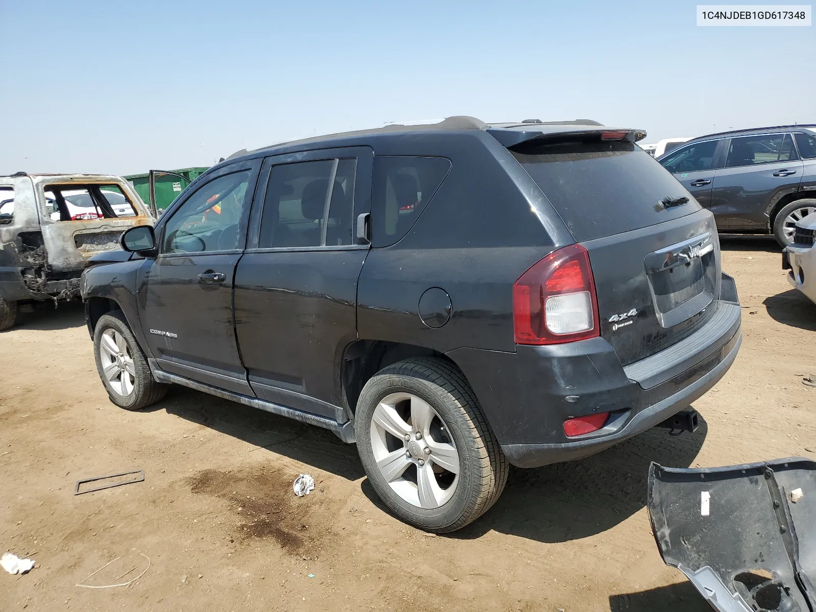 2016 Jeep Compass Latitude VIN: 1C4NJDEB1GD617348 Lot: 65590114