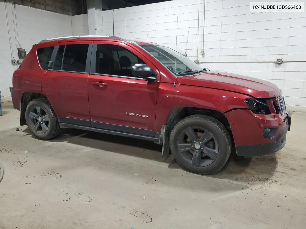 2016 Jeep Compass Sport VIN: 1C4NJDBB1GD566468 Lot: 65700104