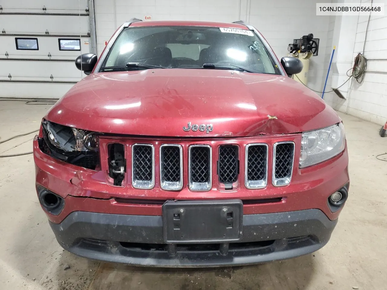 2016 Jeep Compass Sport VIN: 1C4NJDBB1GD566468 Lot: 65700104