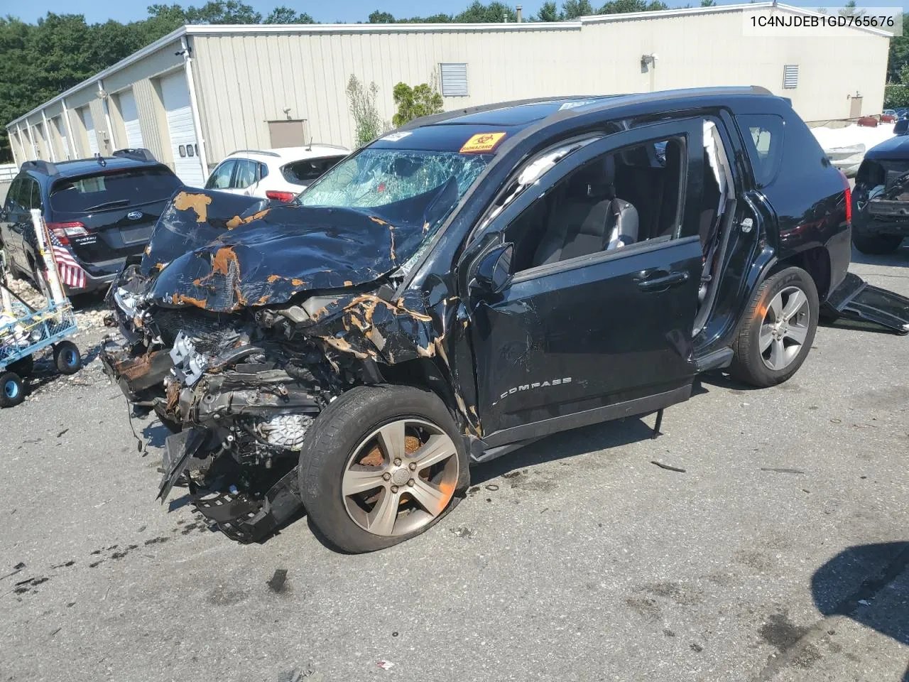 2016 Jeep Compass Latitude VIN: 1C4NJDEB1GD765676 Lot: 65985644