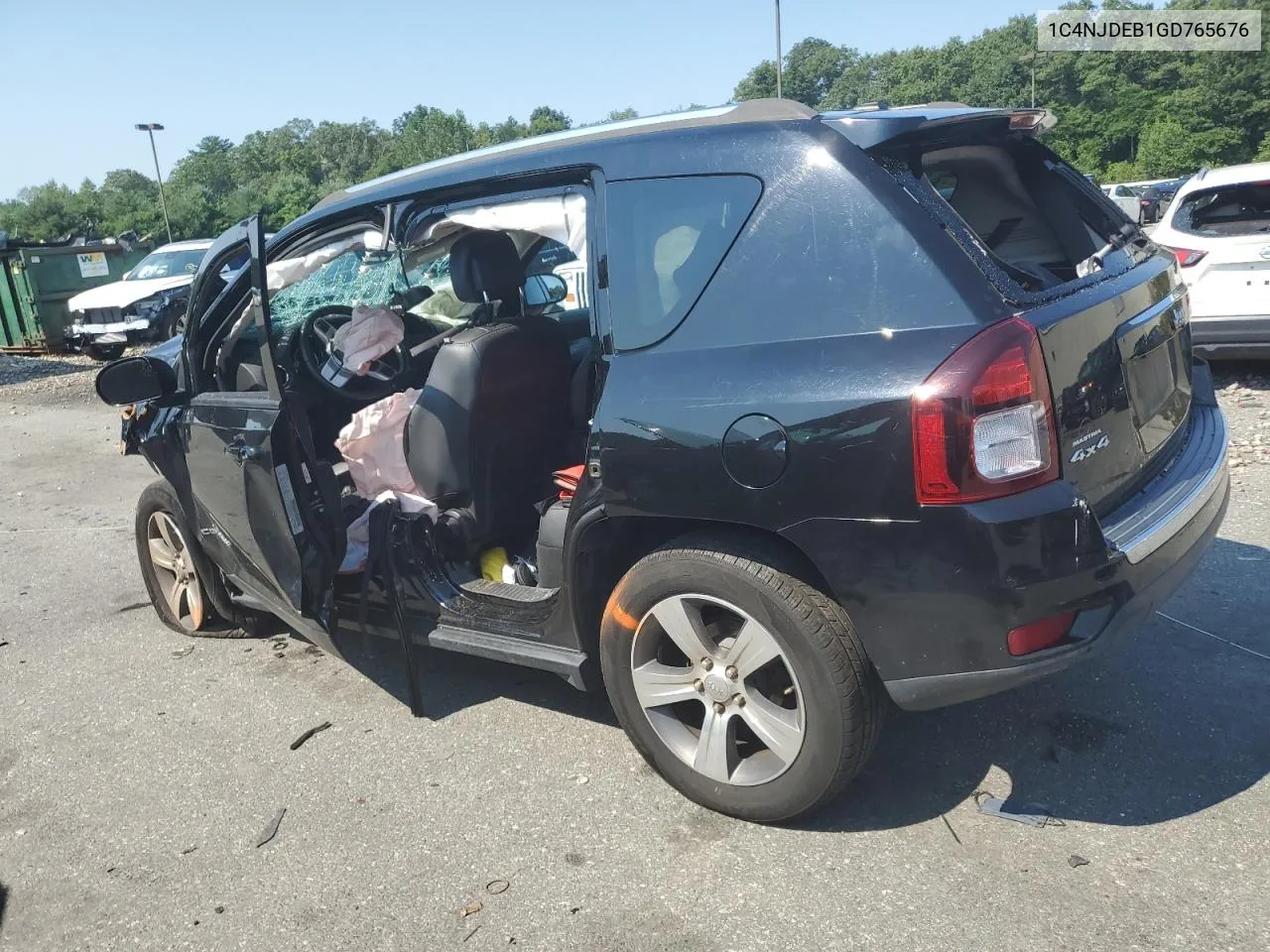 2016 Jeep Compass Latitude VIN: 1C4NJDEB1GD765676 Lot: 65985644