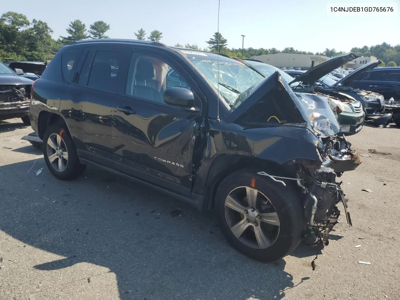 2016 Jeep Compass Latitude VIN: 1C4NJDEB1GD765676 Lot: 65985644