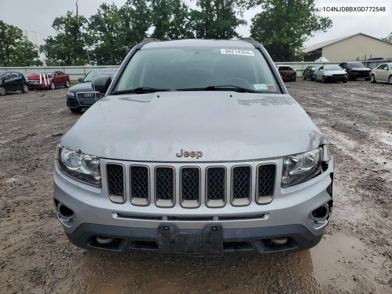 2016 Jeep Compass Sport VIN: 1C4NJDBBXGD772548 Lot: 66214354