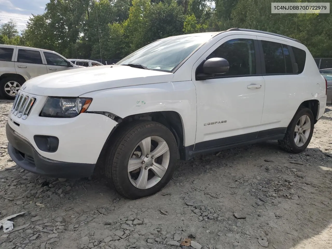 2016 Jeep Compass Sport VIN: 1C4NJDBB7GD722979 Lot: 66676364