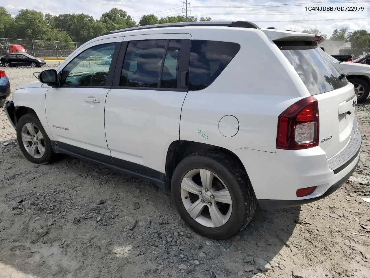 2016 Jeep Compass Sport VIN: 1C4NJDBB7GD722979 Lot: 66676364