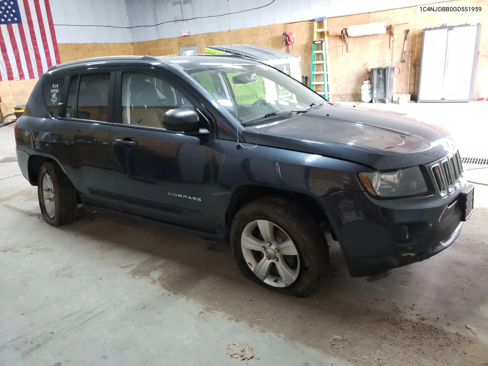 2016 Jeep Compass Sport VIN: 1C4NJDBB0GD551959 Lot: 66682544