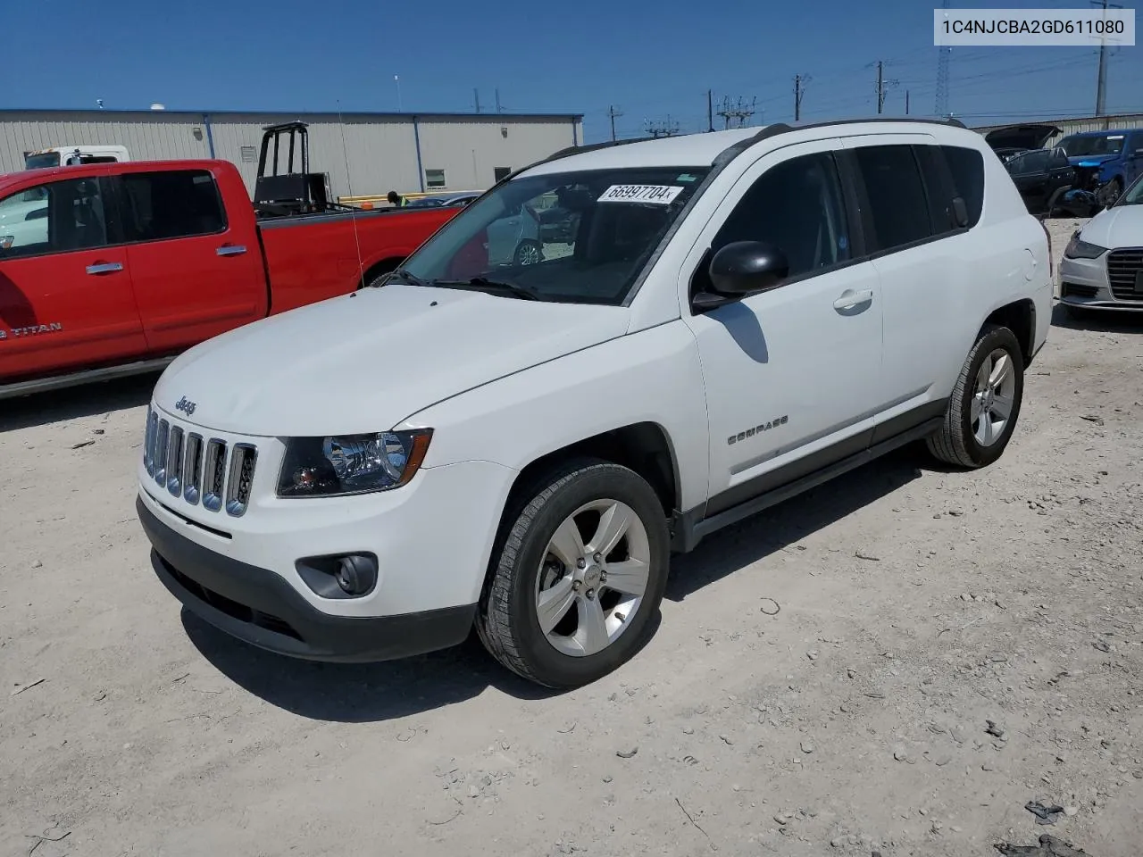 2016 Jeep Compass Sport VIN: 1C4NJCBA2GD611080 Lot: 66997704